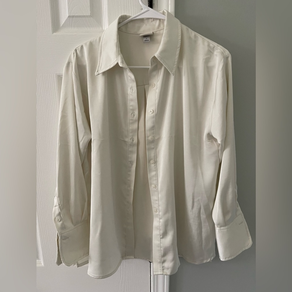 A New Day satin button up